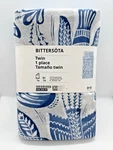 Ikea Bittersota Twin Duvet Cover + 1 Pillowcase Bed Set Light Gray/blue Birds. Fixed Price $54.99.