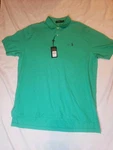 Polo Ralph Lauren Shirt Mens Xl Turquoise Blue/green Short Sleeve Collared Nwt. Fixed Price $35.00.