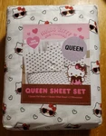 Hello Kitty & Friends Valentine's Day Queen Sheet Set Love Sunglasses Hearts. Fixed Price $24.97.