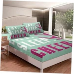 Bed Sheet Set Girls Cheerleading Fitted Deep Queen Multi 2016. Fixed Price $26.52.