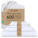Threadmill 100% Cotton Sheets For King Size Bed 600 Count Sh.... Fixed Price $169.04.
