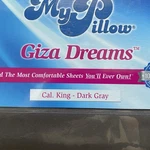 My Pillow 100% Giza Cotton Dreams Cal King Sheet Set Dark Gray 400 Thread Count. Fixed Price $65.00.