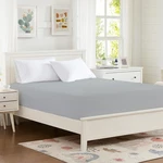 Hotella Quality 100% Microfiber Queen Fitted Sheet, 14" Deep, Light Gray. Fixed Price $31.18.