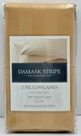 Charter Club 2 Damask Gold Stripe Cotton 500 Tc Pillowcases Standard/queen New. Fixed Price $49.99.
