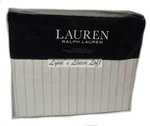 Ralph Lauren Spencer Stripe Clay Tan Queen Sheet Set Cotton Sateen $170. Fixed Price $99.99.