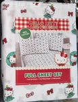 Hello Kitty Sanrio Full Cotton Sheet Set Christmas Wreath Bows Pattern 2024 New. Fixed Price $55.00.