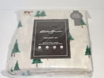 Eddie Bauer Deer Hollow Patterned Heavyweight Flannel Twin Sheet Set. Fixed Price $38.99.