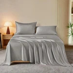 Thxsilk Luxury Mulberry Bed Sheets Set 4PCS 16" Deep Pocket Queen Grey. Fixed Price $248.00.