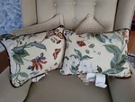 2 Waverly Williamsburg Magnolia Garden Accent Oblong 17" Wilted Pillows. Fixed Price $44.00.