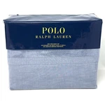 Polo Ralph Lauren Twin Size Sheet Set Chambray Light Blue Denim Color Bedding. Fixed Price $207.87.