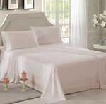 Honeymoon Home Fashions Brushed Microfiber Queen Embroidered Sheet Set Ivory. Fixed Price $19.96.