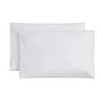 White Cotton Blend Percale Pillowcase Set Standard Queen Size 2-PIECE 300 Thread. Fixed Price $13.26.