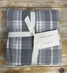 Laura Ashley Super Soft 100% Cotton Twin Flannel Sheet Set Gray Plaid. Fixed Price $21.40.