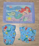 Dundee The Little Mermaid Bed Set Vtg Pillowcase Fitted Sheets 3PC Toddler Crib. Fixed Price $45.59.
