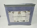 Bibb Home Rayon Bamboo 2000 Count 6PIECE Chambray Sheet Set Size Cali King ,blue. Fixed Price $52.82.