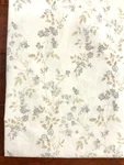 Laura Ashley Pale Cream Blue Floral Full Queen Flat Sheet Olive Green 97" X 82". Fixed Price $24.99.