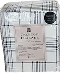 Oakridge 4-PIECE Set Queen Flannel Sheets Navy Black Plaid 100% Cotton. Fixed Price $67.84.