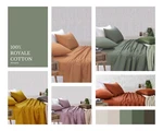 100% Royale Cotton 4PCS Double Bed Sheet Set Deep Fitted Flat Pillowcases. Fixed Price $57.23.