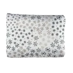 Cuddl Duds Flat Queen Sheet Snowflakes White Sateen Microfiber Winter Nwot. Fixed Price $19.95.