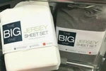 The Big One Jersey Sheet Set Sizes Available Queen Twin Gray Or White. Fixed Price $40.49.