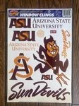 Ncaa Arizona State Sun Devils 11" X 17" Sheet Of Window Clings, New. Fixed Price $11.69.
