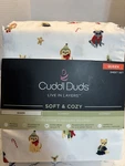 New Cuddl Duds Queen 4-PC Mediumweight Microfiber Sheet Set Dogs 17 Deep. Fixed Price $40.00.