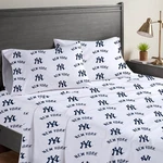 Pegasus New York Yankees Four-piece Full Sheet Set. Fixed Price $47.99.