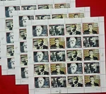 Three Sheets X 20 = 60 Of Pioneers Communication 32 Stamps, Usa 3061-3064. Fixed Price $20.00.
