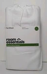 Twin/twin Xl Easy Care Cotton Blend Sateen Flat Sheet White - Room Essentials. Fixed Price $6.99.