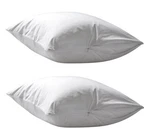 Dependable Industries Deluxe Zippered Vinyl Pillow Covers 29" 20", White. Fixed Price $13.19.