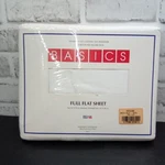 Vintage Westpoint Stevens Basics White Full Flat Sheet 50% Cotton Polyester. Fixed Price $10.20.