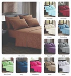 Platinum Hotel Quality Embossed Queen Sheet Set 4 Pillow Cases Gray Grey Silver. Fixed Price $124.99.