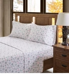 True North By Sleep Philosophy Cozy Cotton Flannel Twin Snowflake Sheet Set New. Fixed Price $19.99.