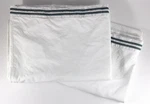 2 Hudson Park Pillowcases Italy 100% Egyptn Cotton Standard Stitched Gray Bands. Fixed Price $19.83.