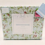 Nanette Lepore Queen 6 Piece Sheet Blue Floral Print Coquette Rosettes. Fixed Price $60.00.