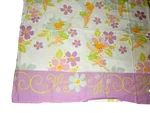 9G Disney Fairies Tinker Bell Floral Cotton Blend Twin Flat Bed Sheet Fabric. Fixed Price $15.00.