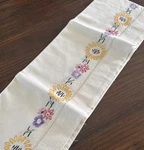 Vtg Hand Embroidered Pillowcase Daisy Floral Ecru Linen Standard 19X26 Single. Fixed Price $13.99.