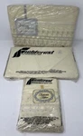 Vtg Fieldcrest Trousseau Collection No Iron Percale Full Sheet Set Cream Eyelet. Fixed Price $65.00.