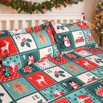 Gogreen Thick Microfiber Christmas Sheet Sets Deep Pocket Fit 16" Bedding. Fixed Price $24.99.