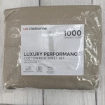 Liz Claiborne Sheet Set California King French Bread Luxury Performance 1000TC. Fixed Price $53.99.