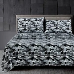 Chezmoi Collection Military Camo 4-PIECE Sheet Set Queen, Black. Fixed Price $41.58.