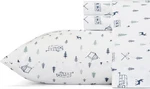 Eddie Bauer - Sheets, Cotton Percale Bedding Full, Campout White/navy. Fixed Price $56.17.