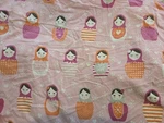 Circo 3 Pc Flannel Sheet Set Russian Nesting Dolls Matryoshka Pink Girl Htf. Fixed Price $45.00.