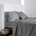 Donna Karan Silk Indulgence Queen Flat Sheet Gray. Fixed Price $44.99.