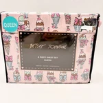Betsey Johnson Queen Sheet Set 6 Piece Pink Ice Cream Coquette New. Fixed Price $45.00.