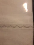 Vera Wang Scalloped 4 Piece King Satin Weave 100% Cotton Wht/fog Sheet Set New. Fixed Price $105.00.