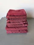 Royal Velvet Jcpenny Elegant Burgundy Queen Bedding Sheets Set 7 Pcs. Fixed Price $120.00.