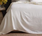 Quince European Linen Twin Full Sheet Flat Bed Cover Ivory 100%. Fixed Price $36.00.