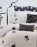 Kate Spade Lacey Daisy Charcoal Grey Embroidered King Sham Pillow. Fixed Price $28.95.