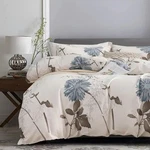 Floral Duvet Cover Set 3PCS Soft Bedspread Feather Bedroom All Seasons. Fixed Price $33.97.